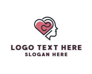 Intellectual - Brain Heart Therapy logo design