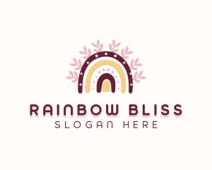 Postpartum Maternal Rainbow logo design