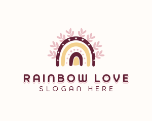 Postpartum Maternal Rainbow logo design