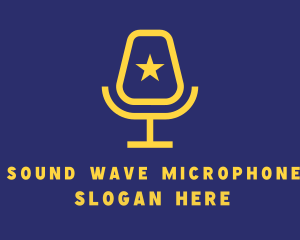 Microphone - Celebrity Microphone Podcast logo design