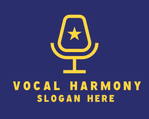 Voice - Celebrity Microphone Podcast logo design