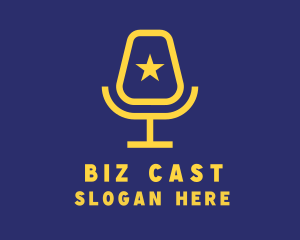 Podcast - Celebrity Microphone Podcast logo design