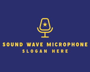 Microphone - Celebrity Microphone Podcast logo design