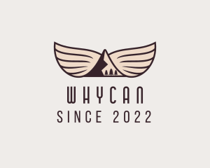 Mountaineer - Summit Campsite Wings logo design