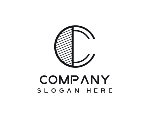 Professional Company Letter C logo design