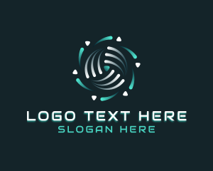 Vortex - Tech AI Software logo design