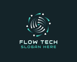 Tech AI Software logo design