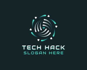 Tech AI Software logo design