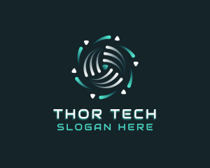 Tech AI Software logo design