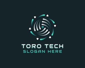 Tech AI Software logo design