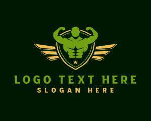 Muscle - Military Fitness Gym logo design