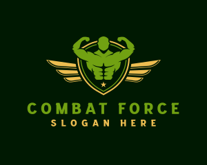 Military - Military Fitness Gym logo design