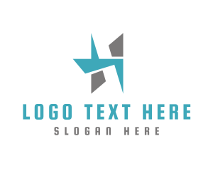 Abstract Sharp Letter H Logo