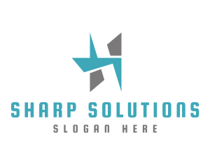Sharp - Abstract Sharp Letter H logo design