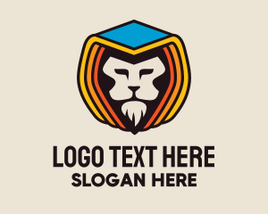 Hood - Hooded Lion Badge logo design