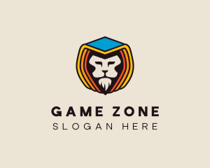 Hooded Lion Badge logo design