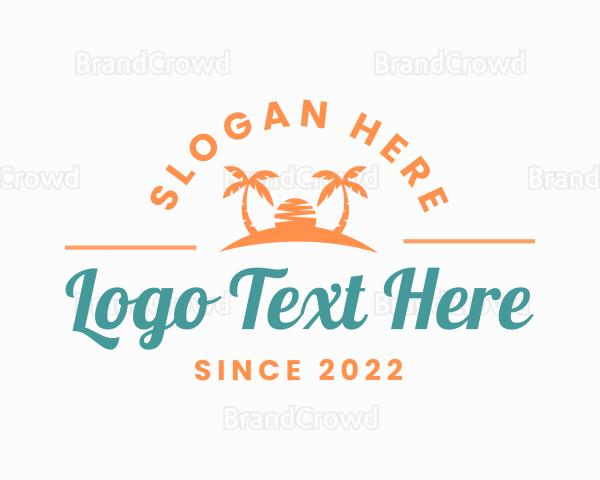 Sunset Island Wordmark Logo