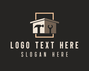 Contractor - House Construction Tools logo design