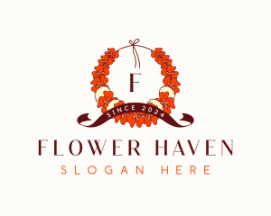 Hawaiian Flower Garland logo design