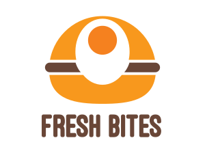 Food Chain - Fastfood Egg Burger logo design