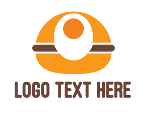 Food Chain - Fastfood Egg Burger logo design