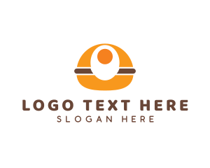 Burger - Fastfood Egg Burger logo design
