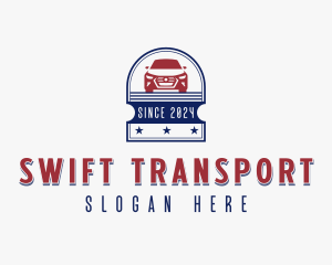 Auto Sedan Transport logo design