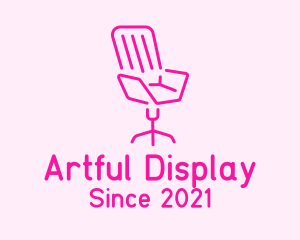 Pink Chair Furniture logo design