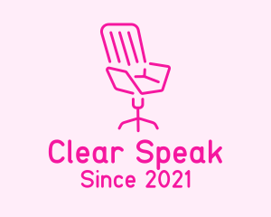 Pink Chair Furniture logo design