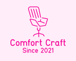 Upholstery - Pink Chair Furniture logo design