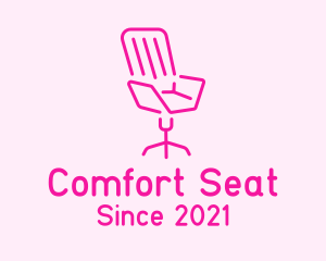Chair - Pink Chair Furniture logo design