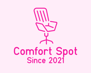 Seat - Pink Chair Furniture logo design