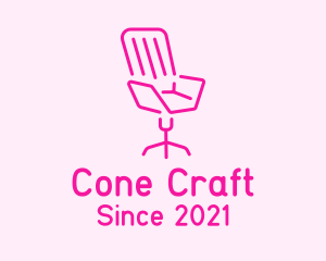 Pink Chair Furniture logo design