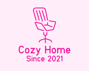 Pink Chair Furniture logo design