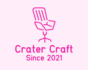 Pink Chair Furniture logo design