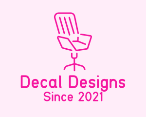 Pink Chair Furniture logo design