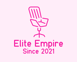 Pink Chair Furniture logo design