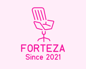 Pink Chair Furniture logo design