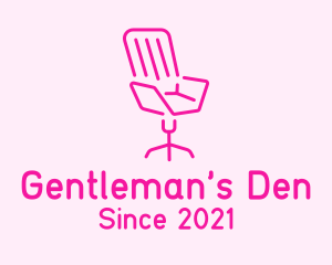 Pink Chair Furniture logo design