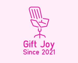 Pink Chair Furniture logo design