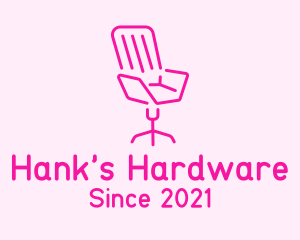 Pink Chair Furniture logo design