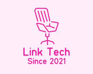 Pink Chair Furniture logo design