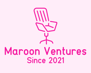 Pink Chair Furniture logo design