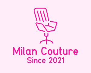 Pink Chair Furniture logo design