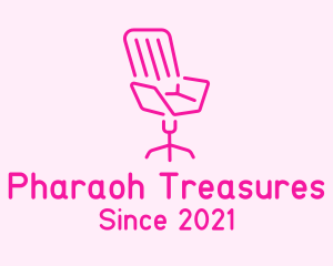 Pink Chair Furniture logo design