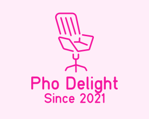 Pink Chair Furniture logo design