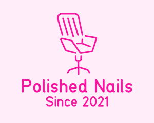 Pink Chair Furniture logo design