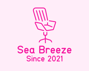 Pink Chair Furniture logo design