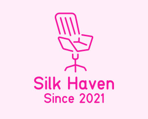 Pink Chair Furniture logo design