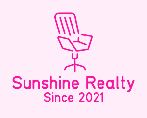 Pink Chair Furniture logo design